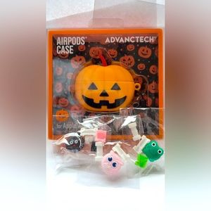 🎄 Jack - O - Lantern Apple Airpod Case for PRO with Cord Protectors 🎄